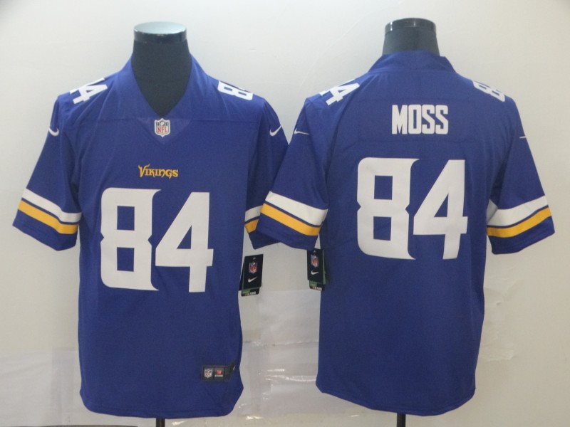 Men's Minnesota Vikings Randy Moss #84 Purple Jersey